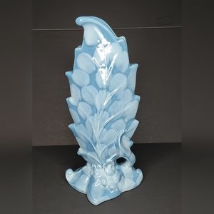 Vintage 1940's Royal Haeger by Royal Hickman Blue Leaf